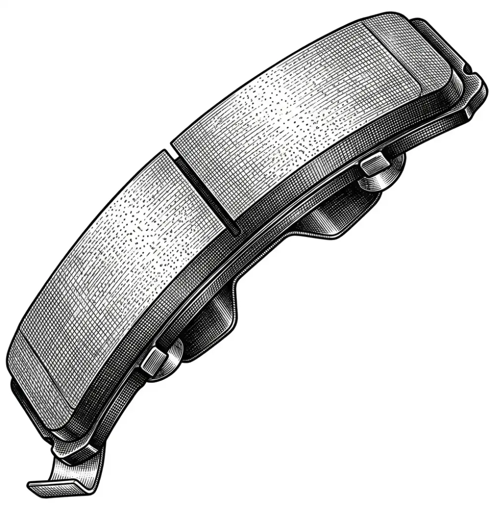 Left Brake Friction Block T4